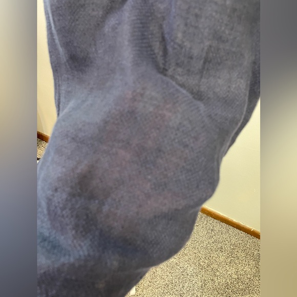 NWT Flax Navy Cowl Neck Linen Maxi Dress Size P/S - Picture 4 of 12